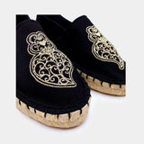 Steplands Alpargata Bordada Viana Black Gold